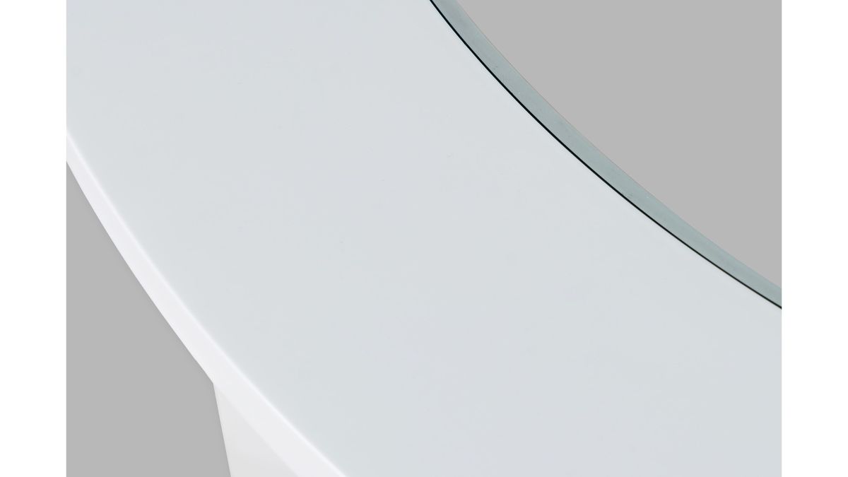Jofran Urban Icon 42" Round Counter Height Dining Table in White - Holmwood's Furniture & Design Center (Somersworth, NH)