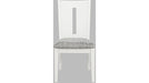 Jofran Urban Icon Slotback Chair in White (Set of 2) - Holmwood's Furniture & Design Center (Somersworth, NH)