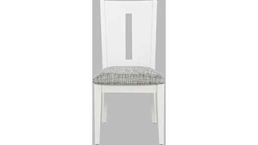 Jofran Urban Icon Slotback Chair in White (Set of 2) - Holmwood's Furniture & Design Center (Somersworth, NH)