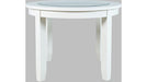 Jofran Urban Icon 42" Round Dining Table in White - Holmwood's Furniture & Design Center (Somersworth, NH)