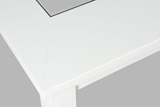 Jofran Urban Icon Extension Dining Table in White - Holmwood's Furniture & Design Center (Somersworth, NH)