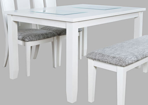 Jofran Urban Icon Extension Dining Table in White image