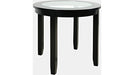 Jofran Urban Icon 42" Round Counter Height Dining Table in Black - Holmwood's Furniture & Design Center (Somersworth, NH)