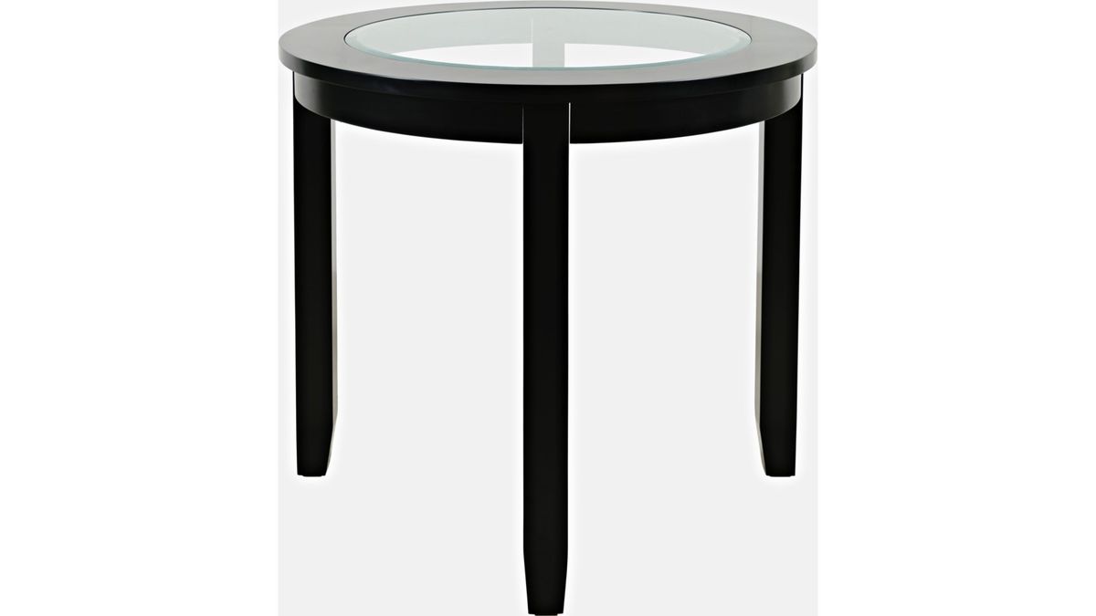 Jofran Urban Icon 42" Round Counter Height Dining Table in Black image