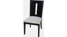 Jofran Urban Icon Slotback Chair in Black (Set of 2) - Holmwood's Furniture & Design Center (Somersworth, NH)