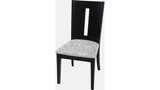Jofran Urban Icon Slotback Chair in Black (Set of 2) - Holmwood's Furniture & Design Center (Somersworth, NH)