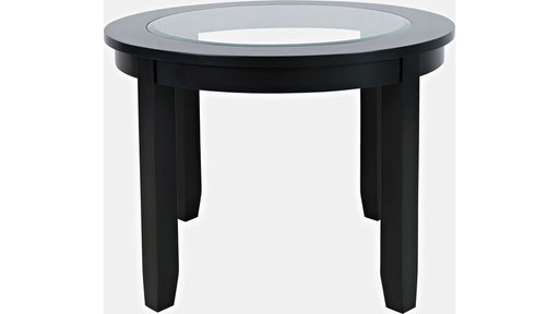Jofran Urban Icon 42" Round Dining Table in Black - Holmwood's Furniture & Design Center (Somersworth, NH)