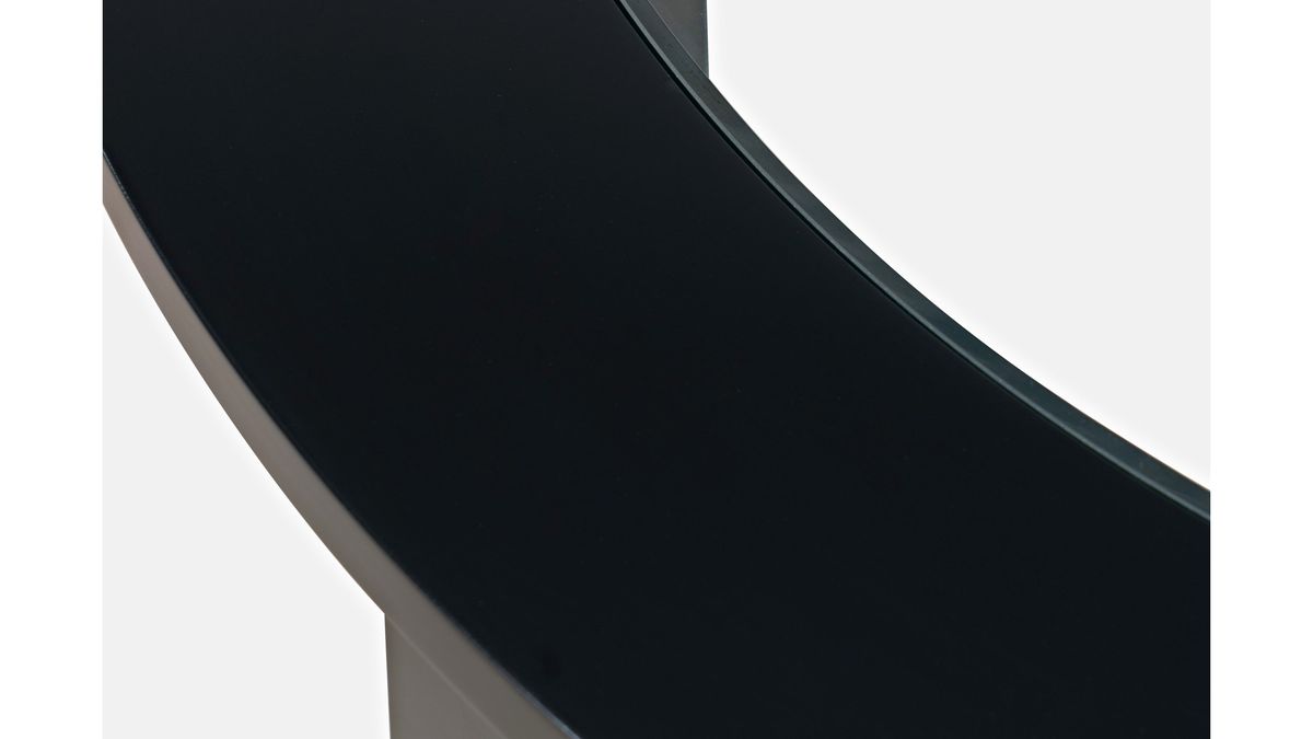 Jofran Urban Icon 42" Round Dining Table in Black - Holmwood's Furniture & Design Center (Somersworth, NH)