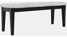 Jofran Urban Icon Upholstered Bench in Black - Holmwood's Furniture & Design Center (Somersworth, NH)