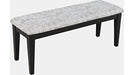 Jofran Urban Icon Upholstered Bench in Black - Holmwood's Furniture & Design Center (Somersworth, NH)