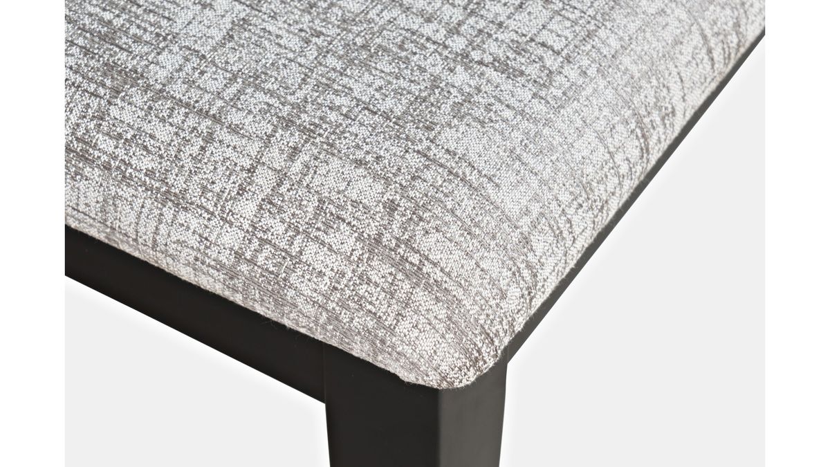 Jofran Urban Icon Upholstered Bench in Black - Holmwood's Furniture & Design Center (Somersworth, NH)