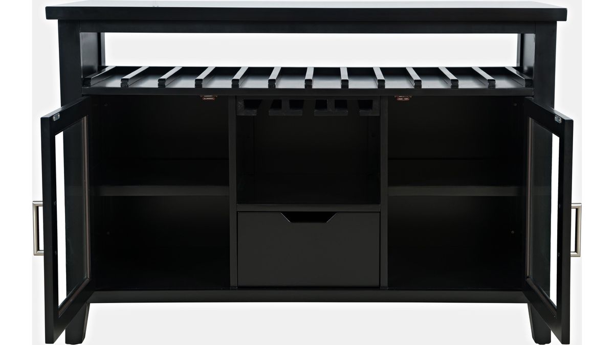Jofran Urban Icon Server in Black - Holmwood's Furniture & Design Center (Somersworth, NH)