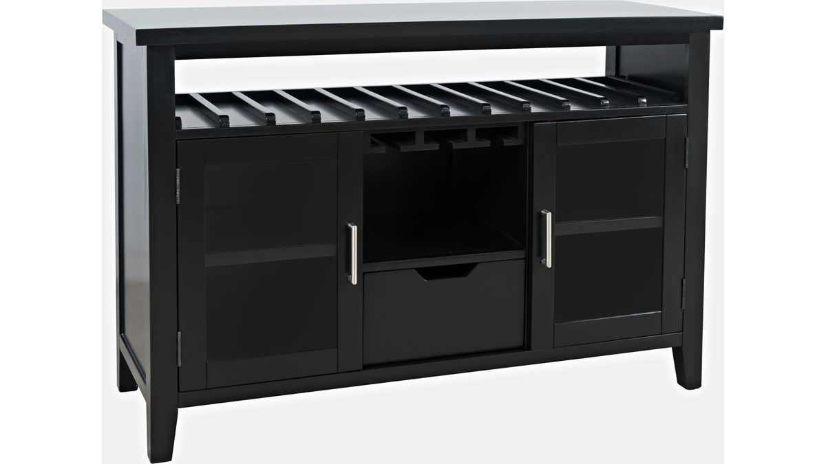 Jofran Urban Icon Server in Black - Holmwood's Furniture & Design Center (Somersworth, NH)