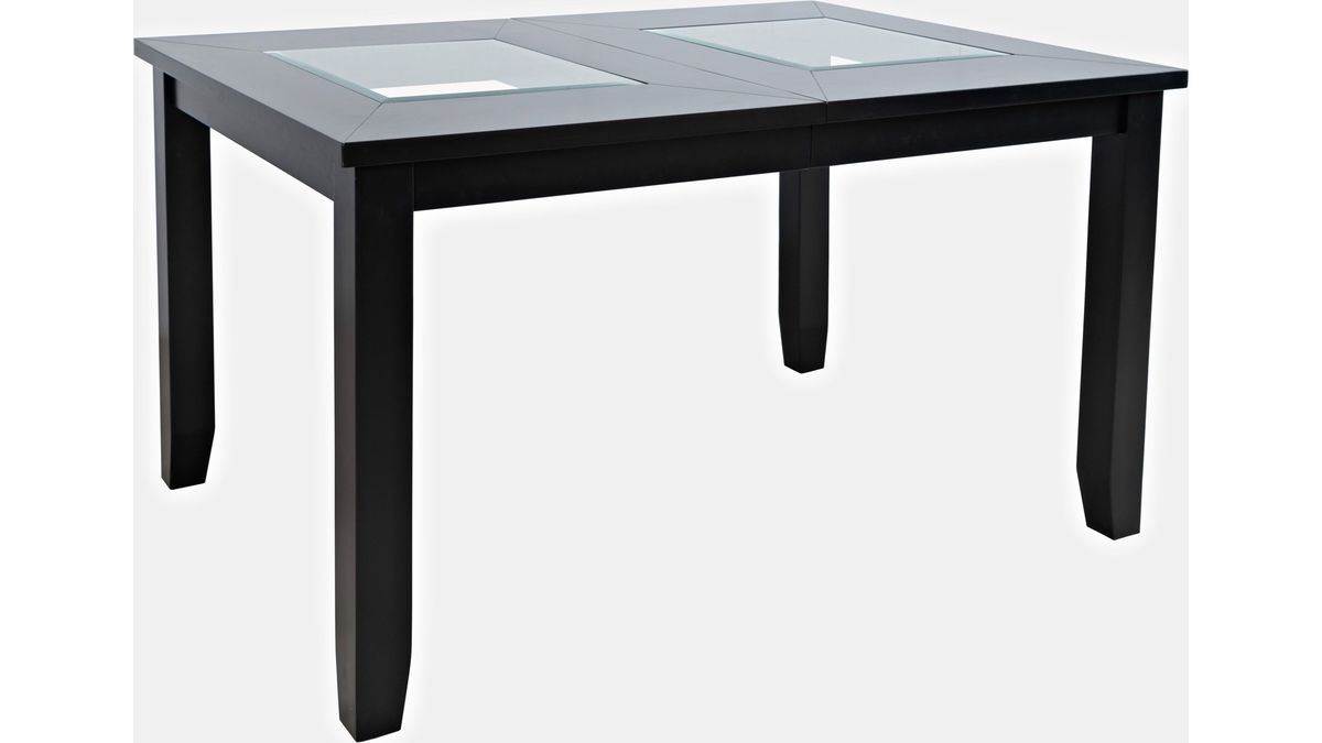 Jofran Urban Icon Extension Dining Table in Black - Holmwood's Furniture & Design Center (Somersworth, NH)