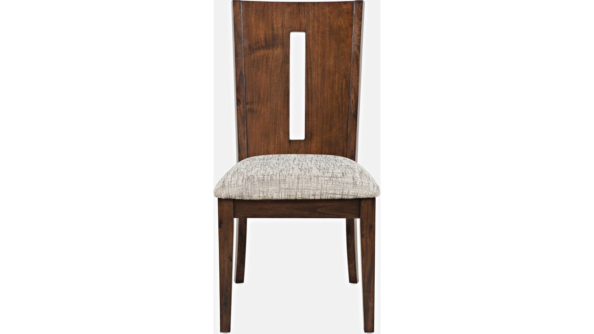 Jofran Urban Icon Slotback Chair in Merlot (Set of 2) - Holmwood's Furniture & Design Center (Somersworth, NH)