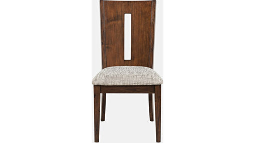 Jofran Urban Icon Slotback Chair in Merlot (Set of 2) - Holmwood's Furniture & Design Center (Somersworth, NH)