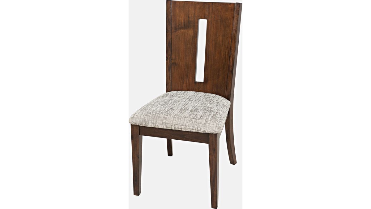 Jofran Urban Icon Slotback Chair in Merlot (Set of 2) - Holmwood's Furniture & Design Center (Somersworth, NH)