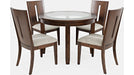 Jofran Urban Icon 42" Round Dining Table in Merlot - Holmwood's Furniture & Design Center (Somersworth, NH)