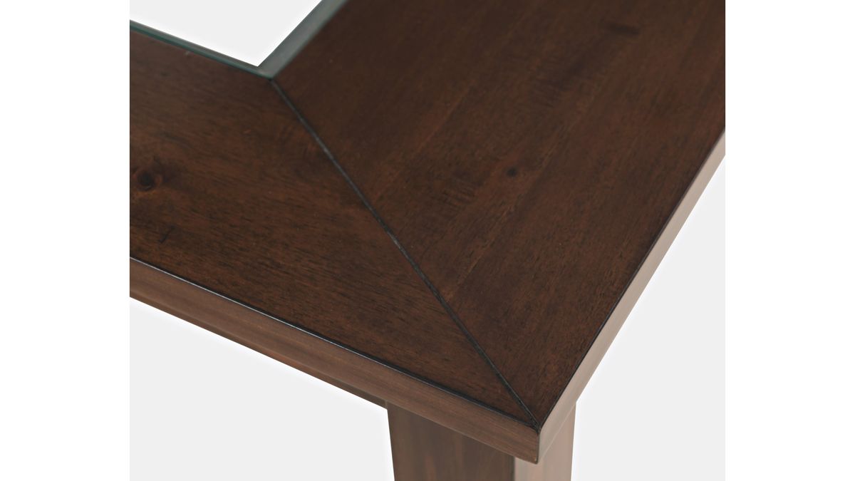 Jofran Urban Icon Extension Dining Table in Merlot - Holmwood's Furniture & Design Center (Somersworth, NH)