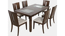 Jofran Urban Icon Extension Dining Table in Merlot - Holmwood's Furniture & Design Center (Somersworth, NH)