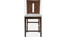 Jofran Urban Icon Slotback Counter Height Stool in Merlot (Set of 2) - Holmwood's Furniture & Design Center (Somersworth, NH)