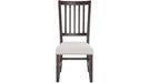 Jofran Willow Creek Slatback Chair in Cream/Rich Distressed (Set of 2) - Holmwood's Furniture & Design Center (Somersworth, NH)