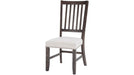 Jofran Willow Creek Slatback Chair in Cream/Rich Distressed (Set of 2) - Holmwood's Furniture & Design Center (Somersworth, NH)
