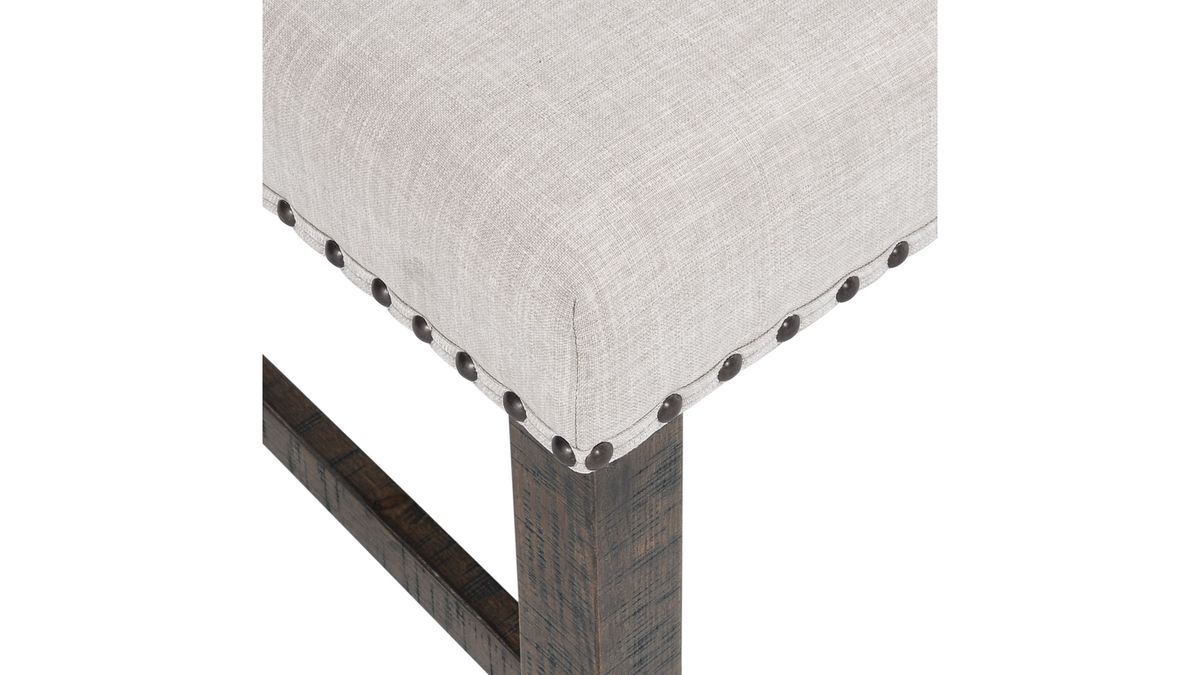 Jofran Willow Creek Slatback Chair in Cream/Rich Distressed (Set of 2) - Holmwood's Furniture & Design Center (Somersworth, NH)