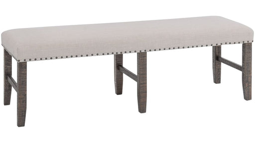 Jofran Willow Creek Dining Bench in Cream/Rich Distressed - Holmwood's Furniture & Design Center (Somersworth, NH)