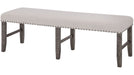 Jofran Willow Creek Dining Bench in Cream/Rich Distressed - Holmwood's Furniture & Design Center (Somersworth, NH)