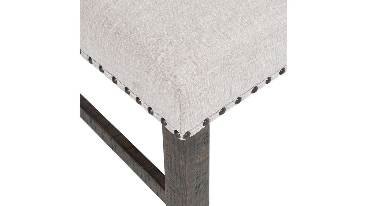 Jofran Willow Creek Dining Bench in Cream/Rich Distressed - Holmwood's Furniture & Design Center (Somersworth, NH)