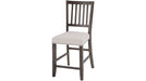 Jofran Willow Creek Slatback Counter Height Stool in Cream/Rich Distressed (Set of 2) - Holmwood's Furniture & Design Center (Somersworth, NH)