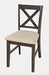 Jofran Hobson X-Back Chair in Grey - Holmwood's Furniture & Design Center (Somersworth, NH)