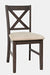 Jofran Hobson X-Back Chair in Grey - Holmwood's Furniture & Design Center (Somersworth, NH)