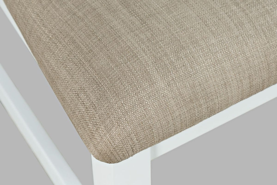Jofran Hobson X-Back Chair in White - Holmwood's Furniture & Design Center (Somersworth, NH)