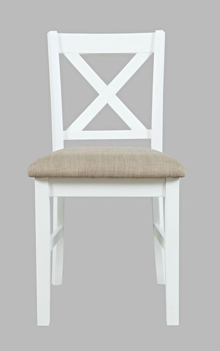Jofran Hobson X-Back Chair in White image