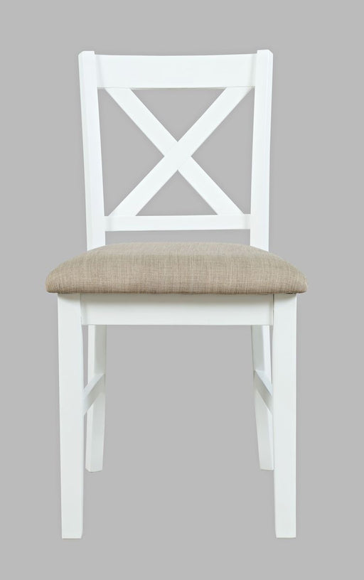 Jofran Hobson X-Back Chair in White image