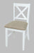 Jofran Hobson X-Back Chair in White - Holmwood's Furniture & Design Center (Somersworth, NH)