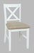 Jofran Hobson X-Back Chair in White - Holmwood's Furniture & Design Center (Somersworth, NH)