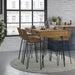 Jofran Rollins 52" Solid Hardwood Modern Counter Dining Table with Storage in Light Brown - Holmwood's Furniture & Design Center (Somersworth, NH)