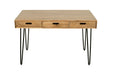 Jofran Rollins 52" Solid Hardwood Modern Counter Dining Table with Storage in Light Brown image