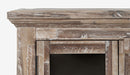 Jofran Rustic Shores 54" Coastal Distressed Acacia Four-Door Credenza Cabinet in Grey Wash - Holmwood's Furniture & Design Center (Somersworth, NH)