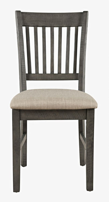 Jofran Rustic Shores Coastal Style Upholstered Desk Chair in Stone image