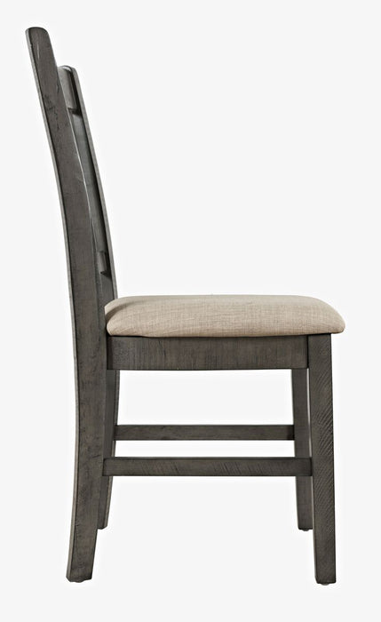 Jofran Rustic Shores Coastal Style Upholstered Desk Chair in Stone - Holmwood's Furniture & Design Center (Somersworth, NH)