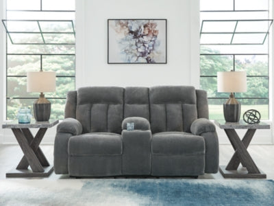Observation Power Reclining Loveseat with Console - Holmwood's Furniture & Design Center (Somersworth, NH)