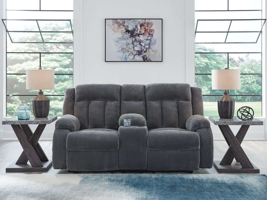 Observation Power Reclining Loveseat with Console - Holmwood's Furniture & Design Center (Somersworth, NH)