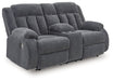 Observation Power Reclining Loveseat with Console - Holmwood's Furniture & Design Center (Somersworth, NH)