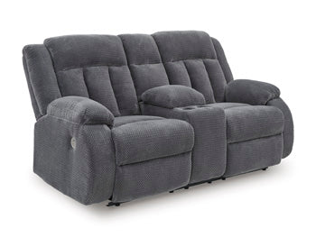 Observation Power Reclining Loveseat with Console - Holmwood's Furniture & Design Center (Somersworth, NH)