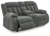 Observation Power Reclining Loveseat with Console - Holmwood's Furniture & Design Center (Somersworth, NH)