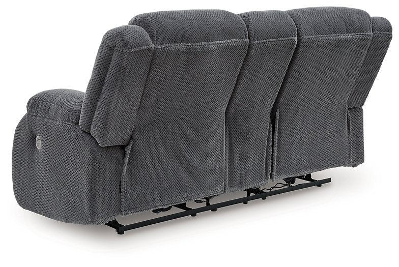 Observation Power Reclining Loveseat with Console - Holmwood's Furniture & Design Center (Somersworth, NH)